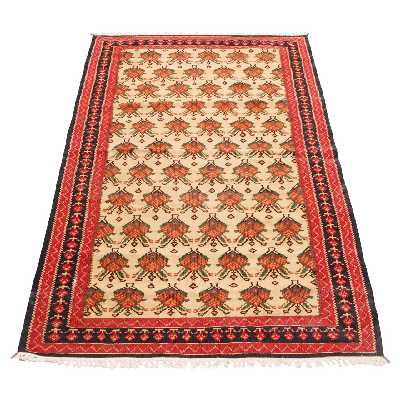 گلیم قدیمی دستباف ذرع و نیم سی پرشیا کد 187395