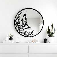 آینه آتریکس مدل گل و پروانه کد MD56