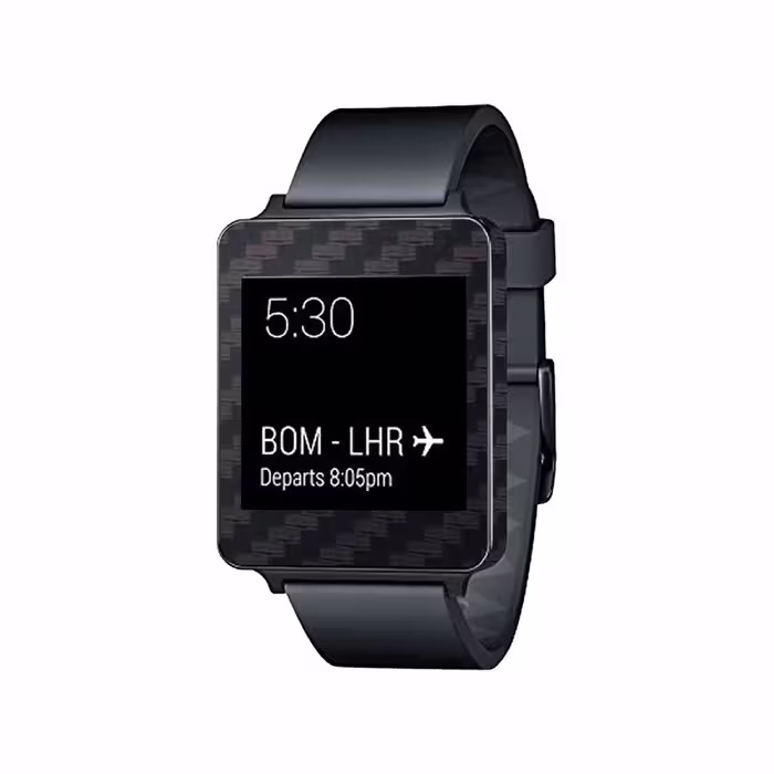 برچسب ماهوت طرح Carbon Fiber مناسب برای ساعت هوشمند ال جی G Watch
