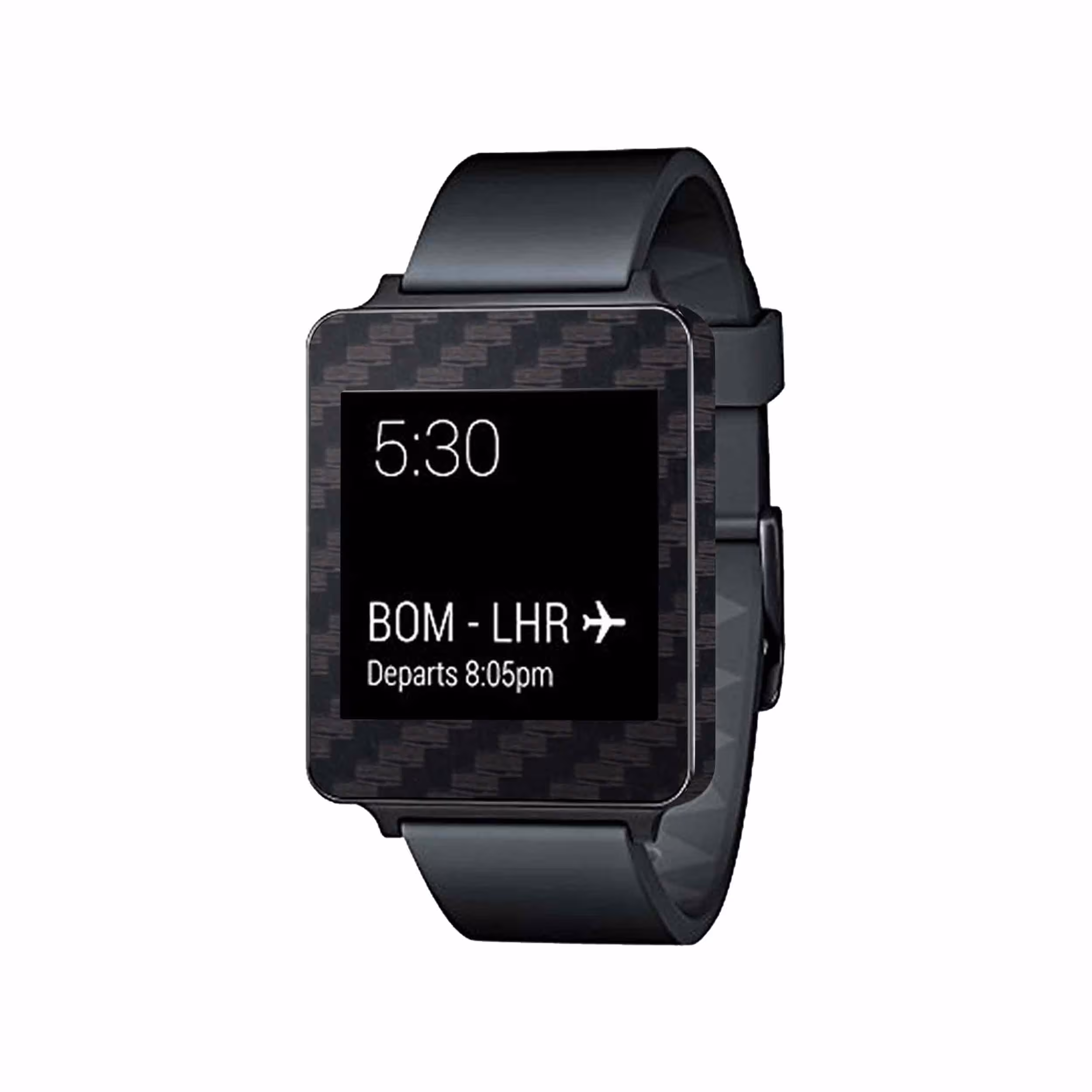 برچسب ماهوت طرح Carbon Fiber مناسب برای ساعت هوشمند ال جی G Watch