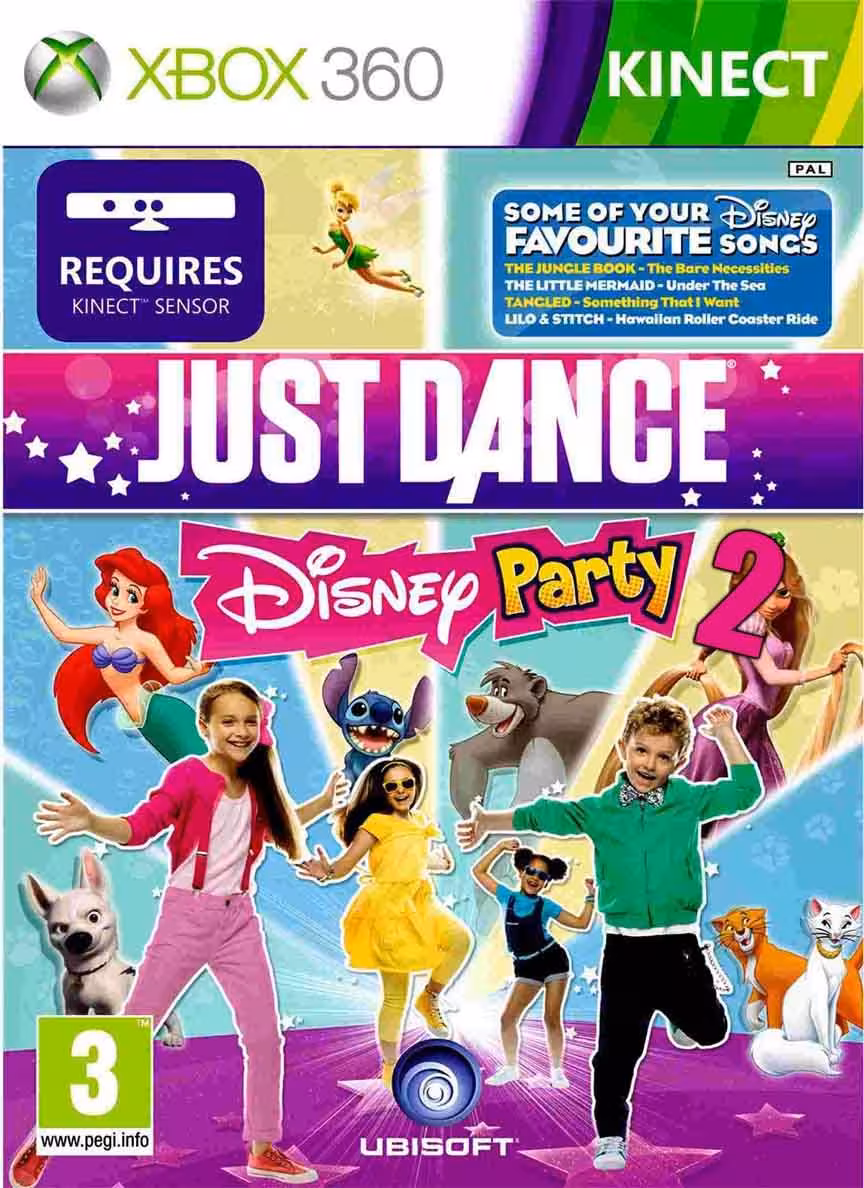 بازی کینکت کنسول Xbox360 just dance disney party 2