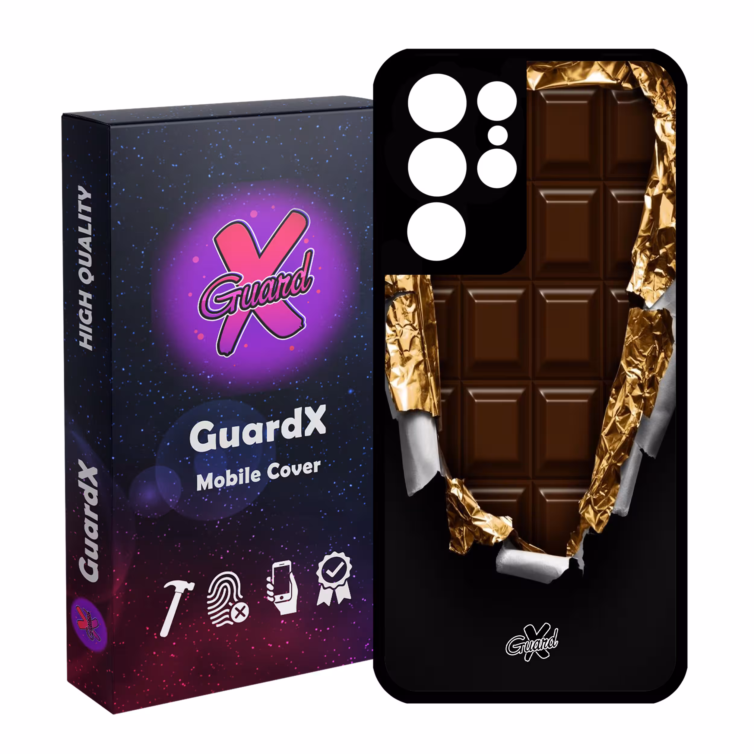 کاور گارد ایکس طرح Chocolate مدل Glass10061 مناسب برای گوشی موبایل سامسونگ Galaxy S21 Ultra