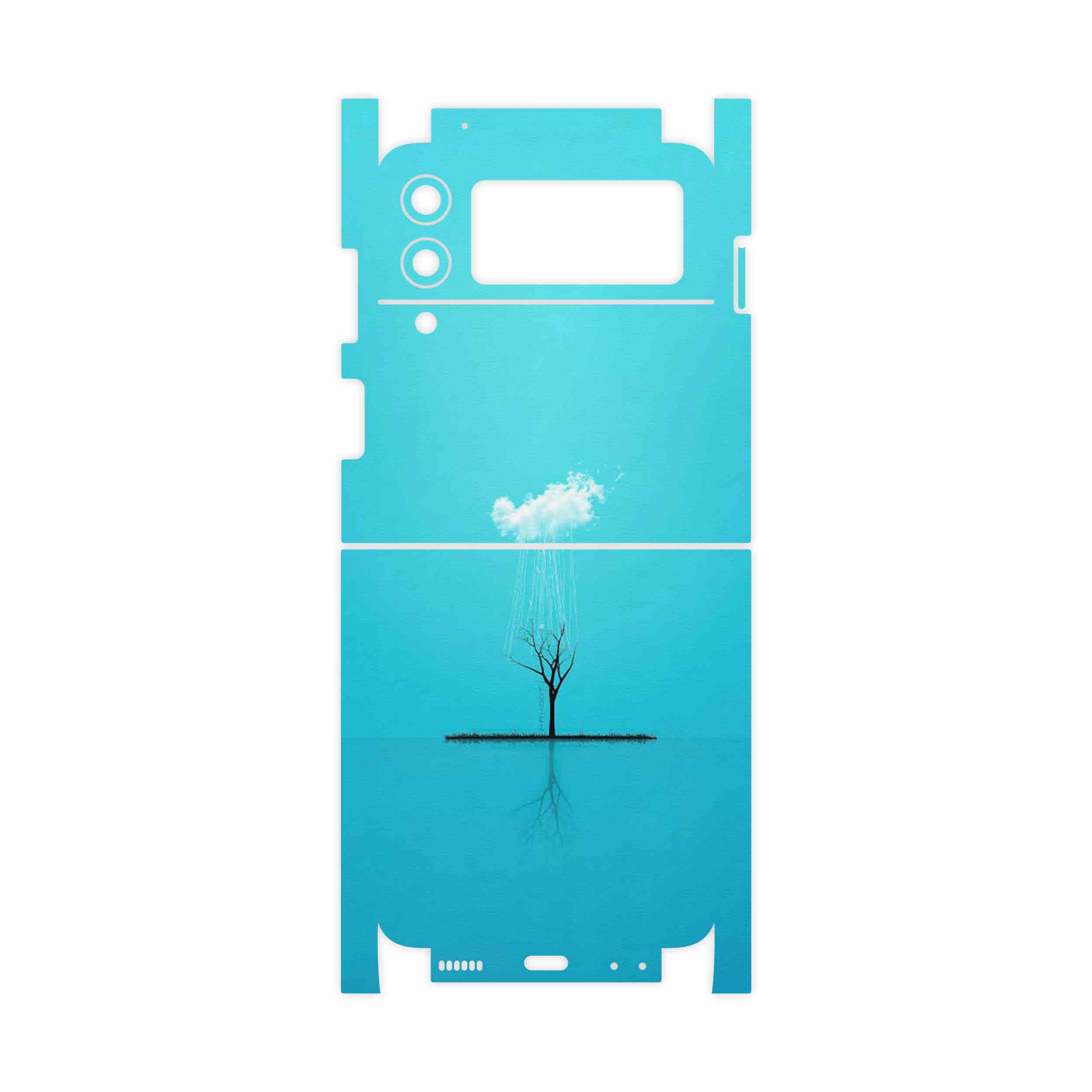 برچسب پوششی ماهوت مدل Minimal Tree-FullSkin مناسب برای گوشی موبایل سامسونگ Galaxy Z Flip3 5G