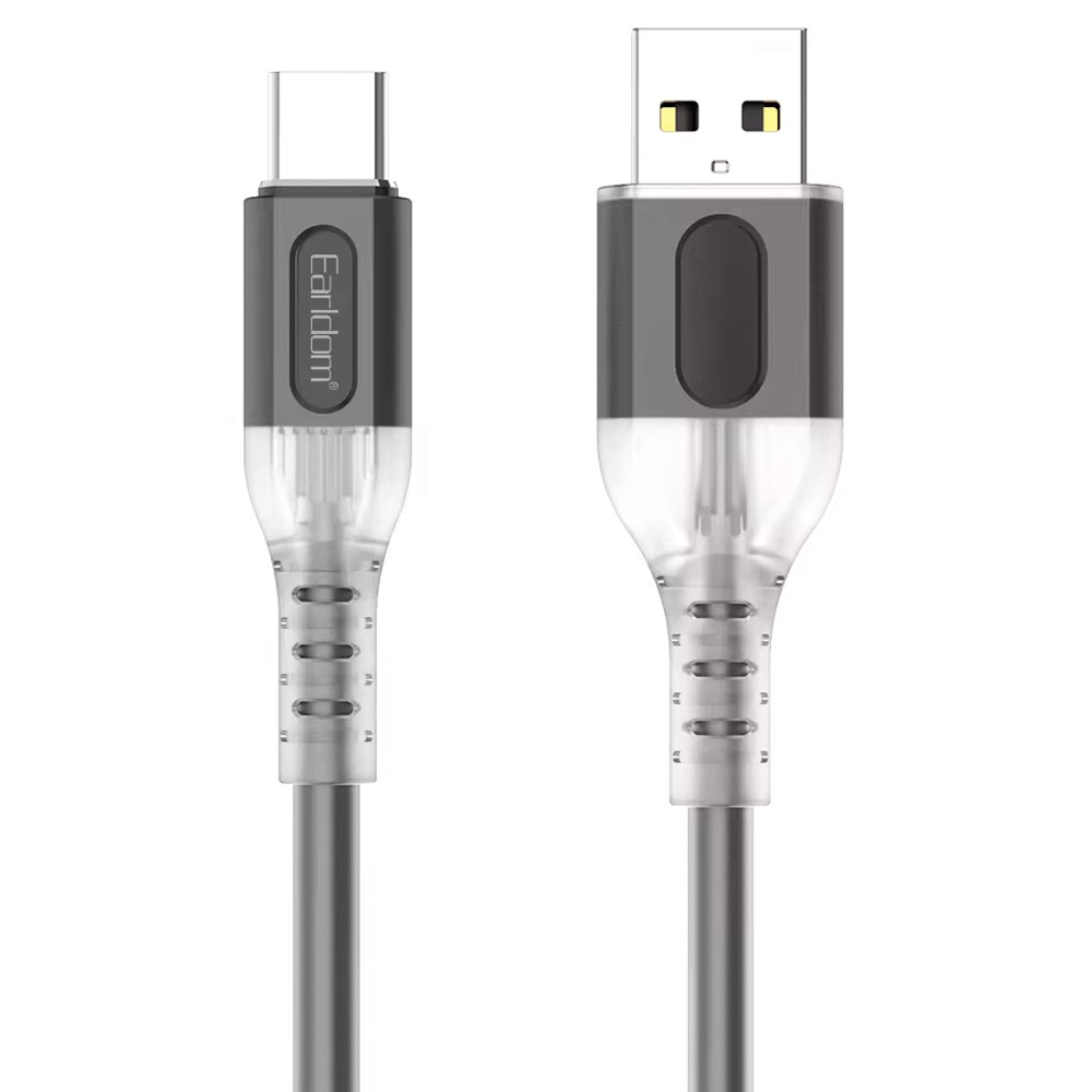 کابل شارژ USB به Type-C ارلدام مدل EC-192C طول 1 متر توان 3 آمپر