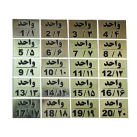 تابلو نشانگر طرح شماره واحد مدل al140 مجموعه 20 عددی