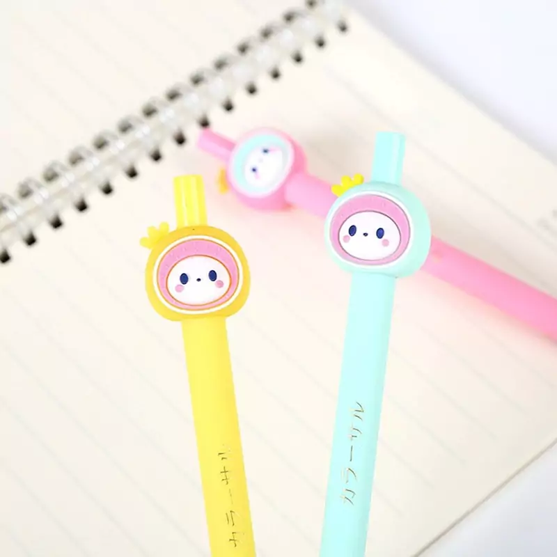 اتود دختر لپ گلی فانتزی نوک 0.5 مدادنوکی حیوانات کیوت پاستلی مداد نوکی دخترانه مداد فشاری رنگ فیروزه ای زرد صورتی یک عدد