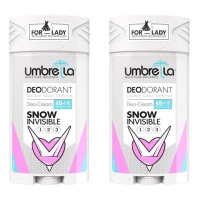 رول صابونی زنانه آمبرلا مدل Snow حجم 90 میلی لیتر بسته دو عددی