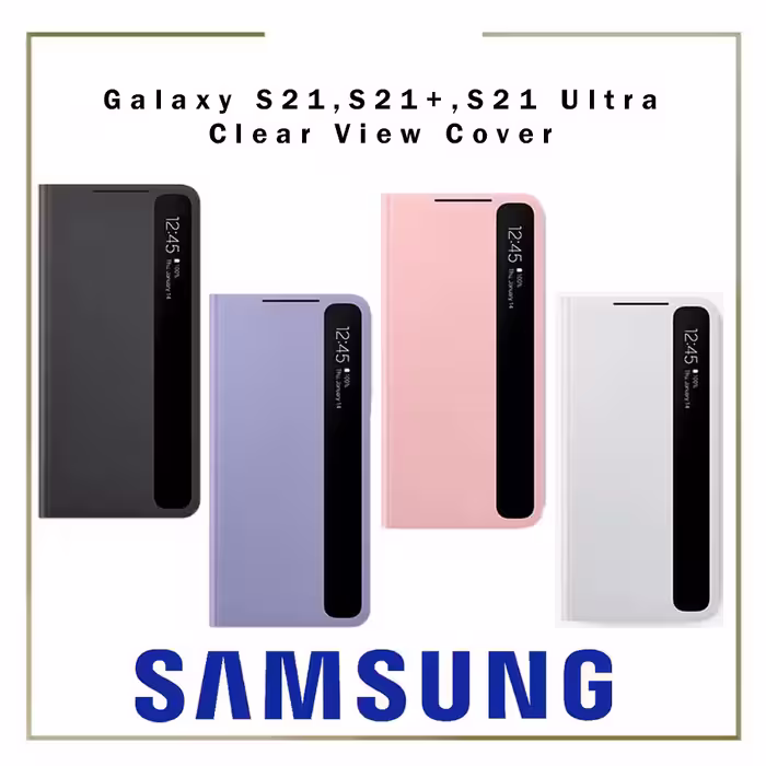 کیف کلاسوری سامسونگ مدل Clear View Cover مناسب برای گوشی موبایل سامسونگ Galaxy S21 Plus
