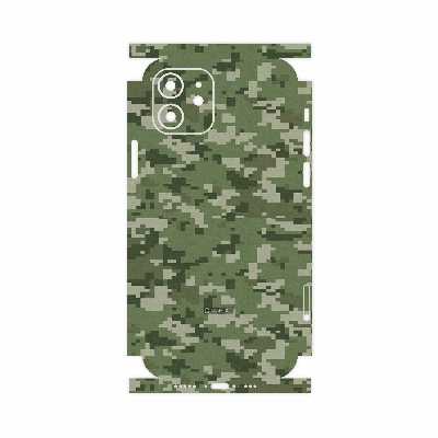 برچسب پوششی ماهوت مدل Army-Green-Pixel-FullSkin مناسب برای گوشی موبایل اپل iPhone 12