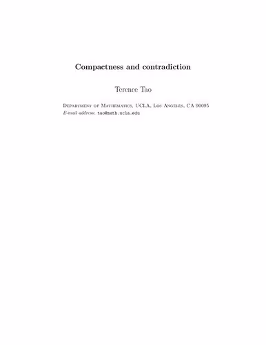 خرید و دانلود نسخه کامل کتاب Compactness and Contradiction