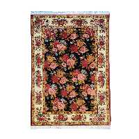 فرش دستباف سه و نیم متری طرح گل رز مدل AA197