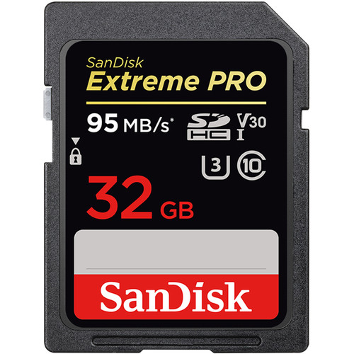 کارت حافظه سن دیسک SanDisk SD 32GB Extreme PRO UHS-I 95mb خرید | قیمت - اگزیف