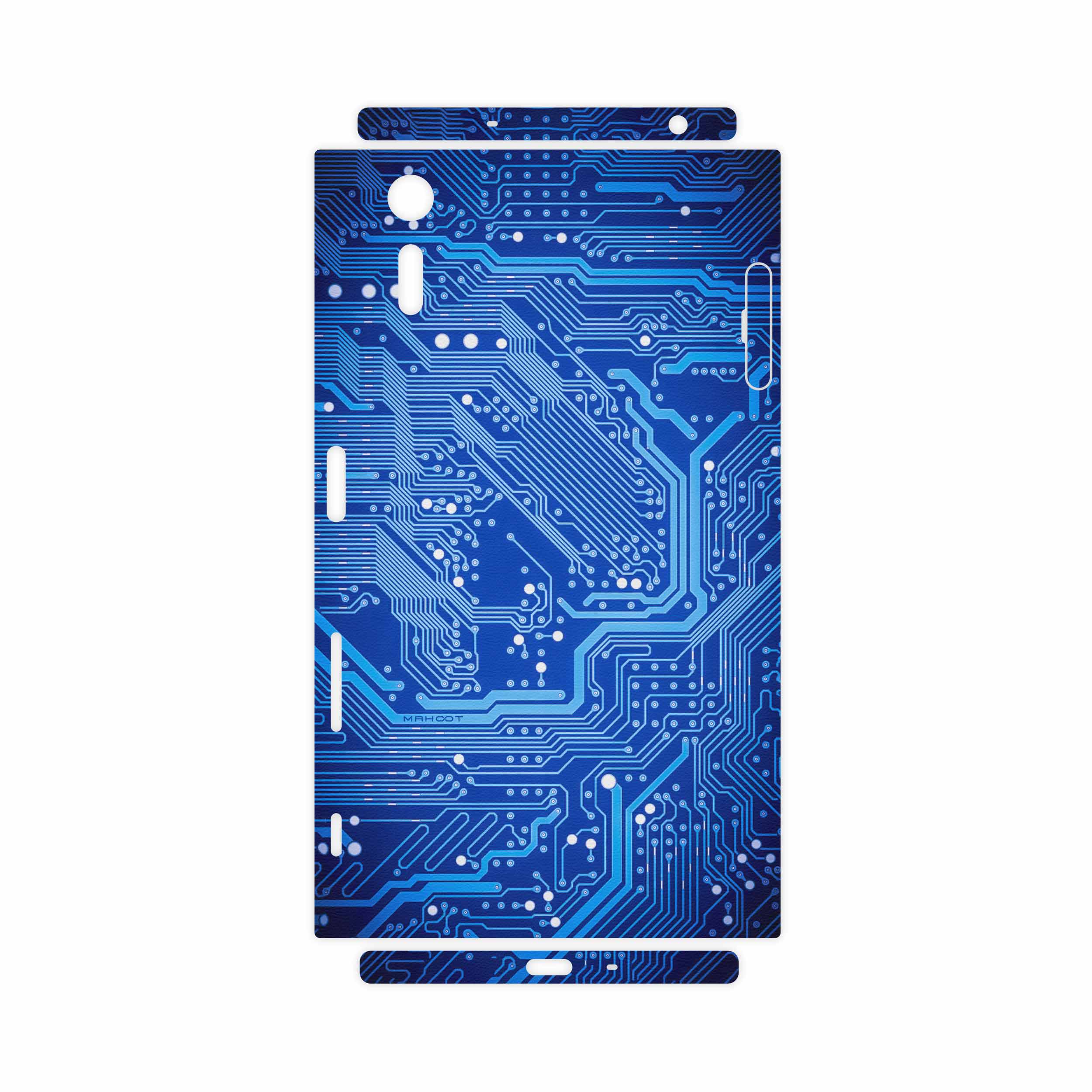 برچسب پوششی ماهوت مدل Blue Printed Circuit Board-FullSkin مناسب برای گوشی موبایل سونی Xperia XZ