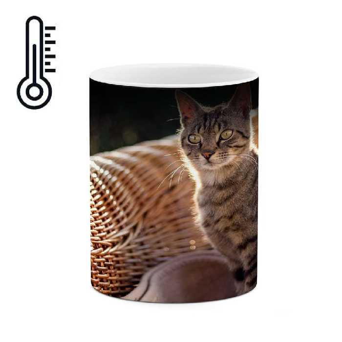 ماگ حرارتی طرح گربه مدل mgph10880