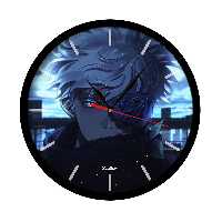 ساعت دیواری  راویتا مدل ناروتو کد 3450 در رنگ های مشکی و سفید 