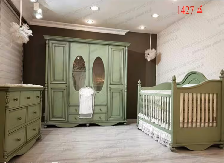 سرویس خواب کودک و نوجوان کد 1427 شامل تخت/کمد/دراور