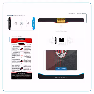 برچسب پوششی ماهوت مدل AC-Milan مناسب برای تبلت سامسونگ Galaxy Note 8.0 2013 N5100