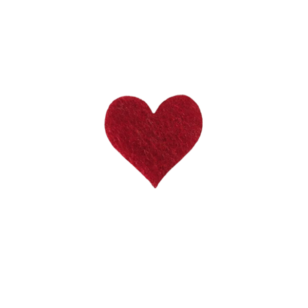 ابزار کادویی مدل قلب نمدی کد 678 بسته 50 عددی