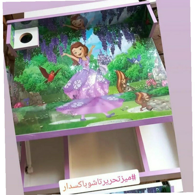 میز تحریر طرح سوفیا جا لیوانی دار