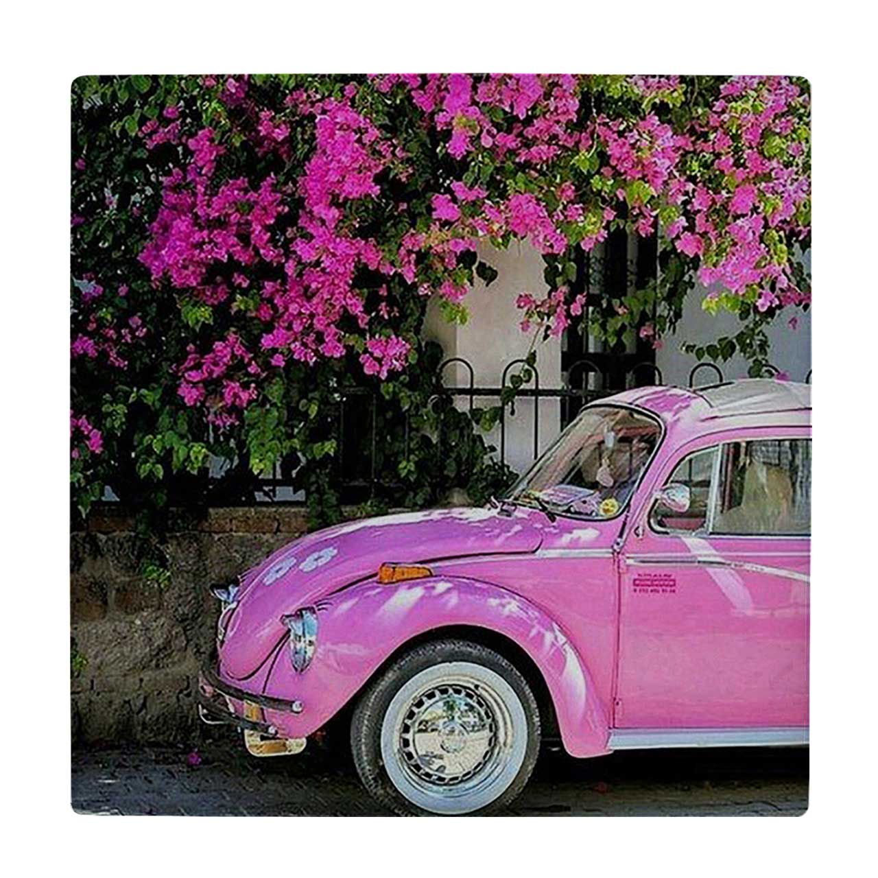  کاشی کارنیلا طرح فولکس و شکوفه های بهاری کد wkk1265