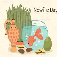 وکتور سبزه و تنگ ماهی نوروزی | گرافیک با طعم تربچه