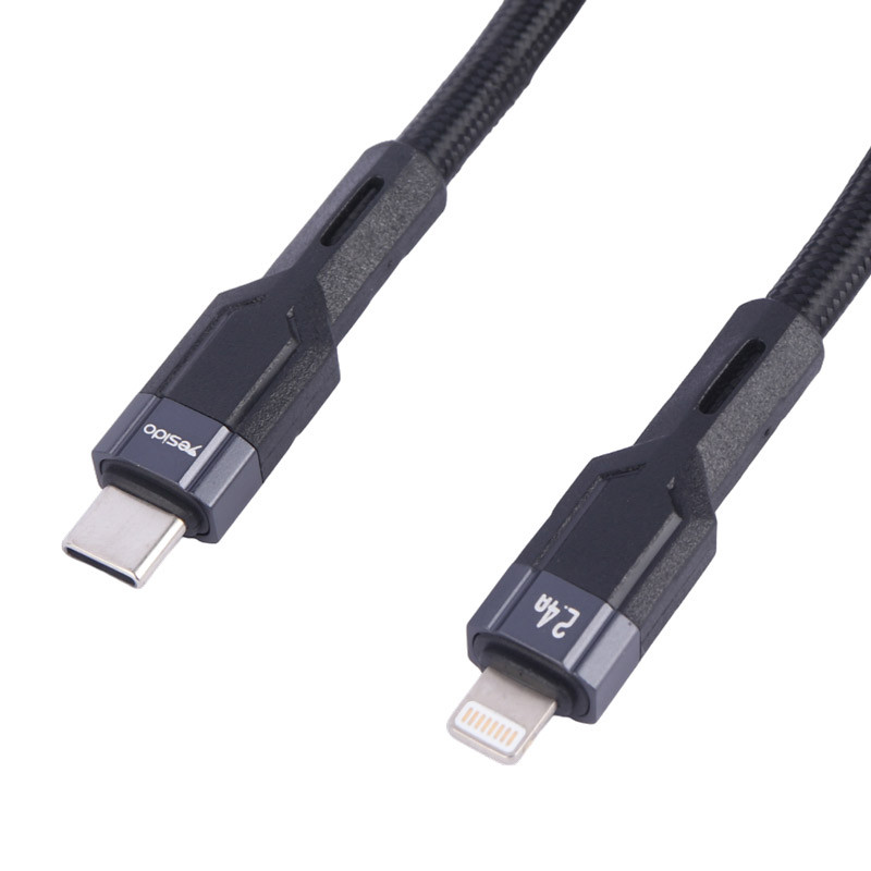 کابل تبدیل فست شارژ Yesido CA107 Type-C To Lightning PD 2.4A 1.2m