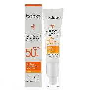 ضد آفتاب تاپ فیس SPF 50 بی‌رنگ اصل حجم 30 میل Top Face