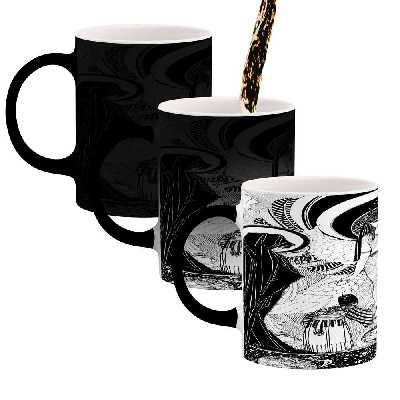 ماگ حرارتی کاکتی طرح نقاشی مدل mgh13755