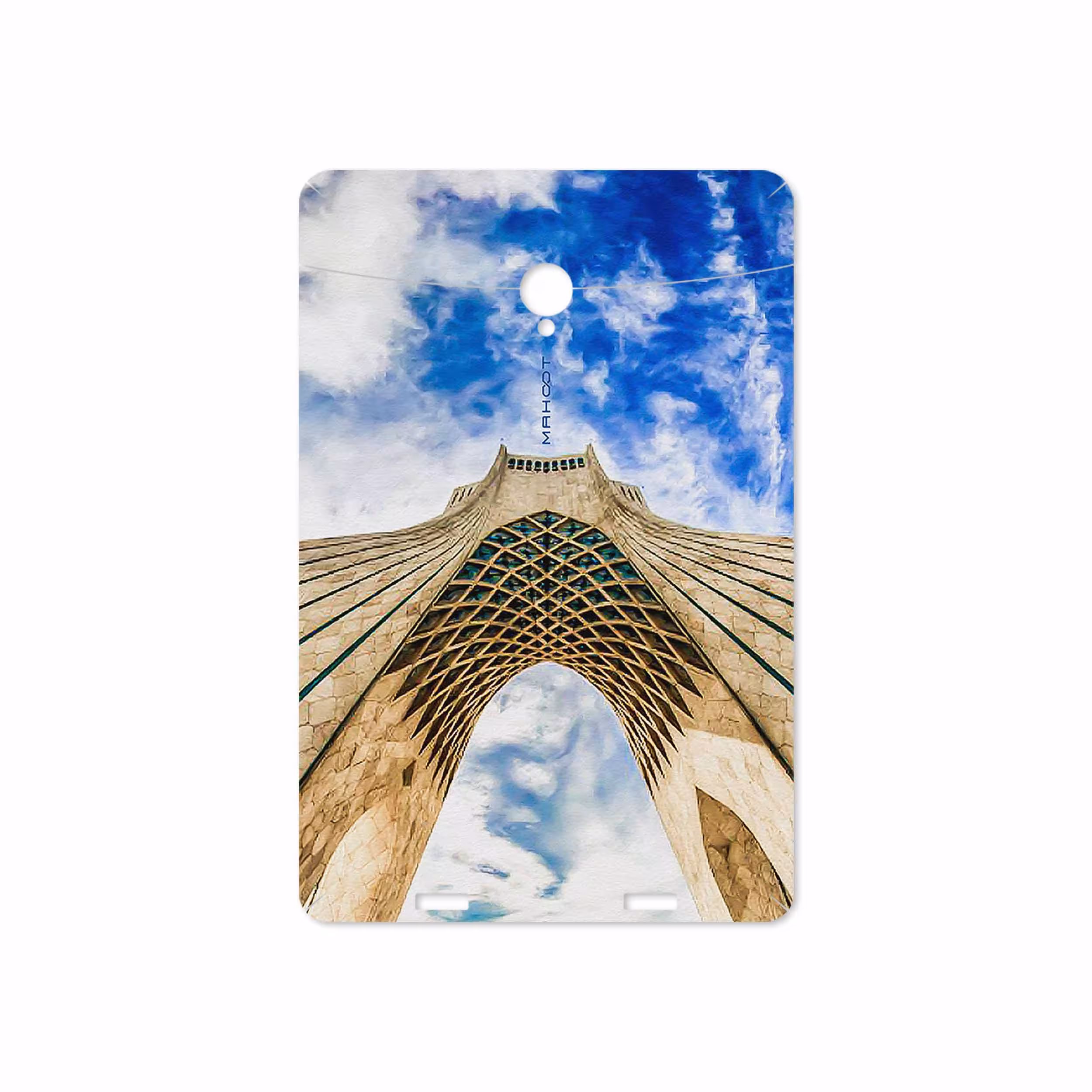 برچسب پوششی ماهوت مدل AZADI-Tower مناسب برای تبلت وریکو Unipad