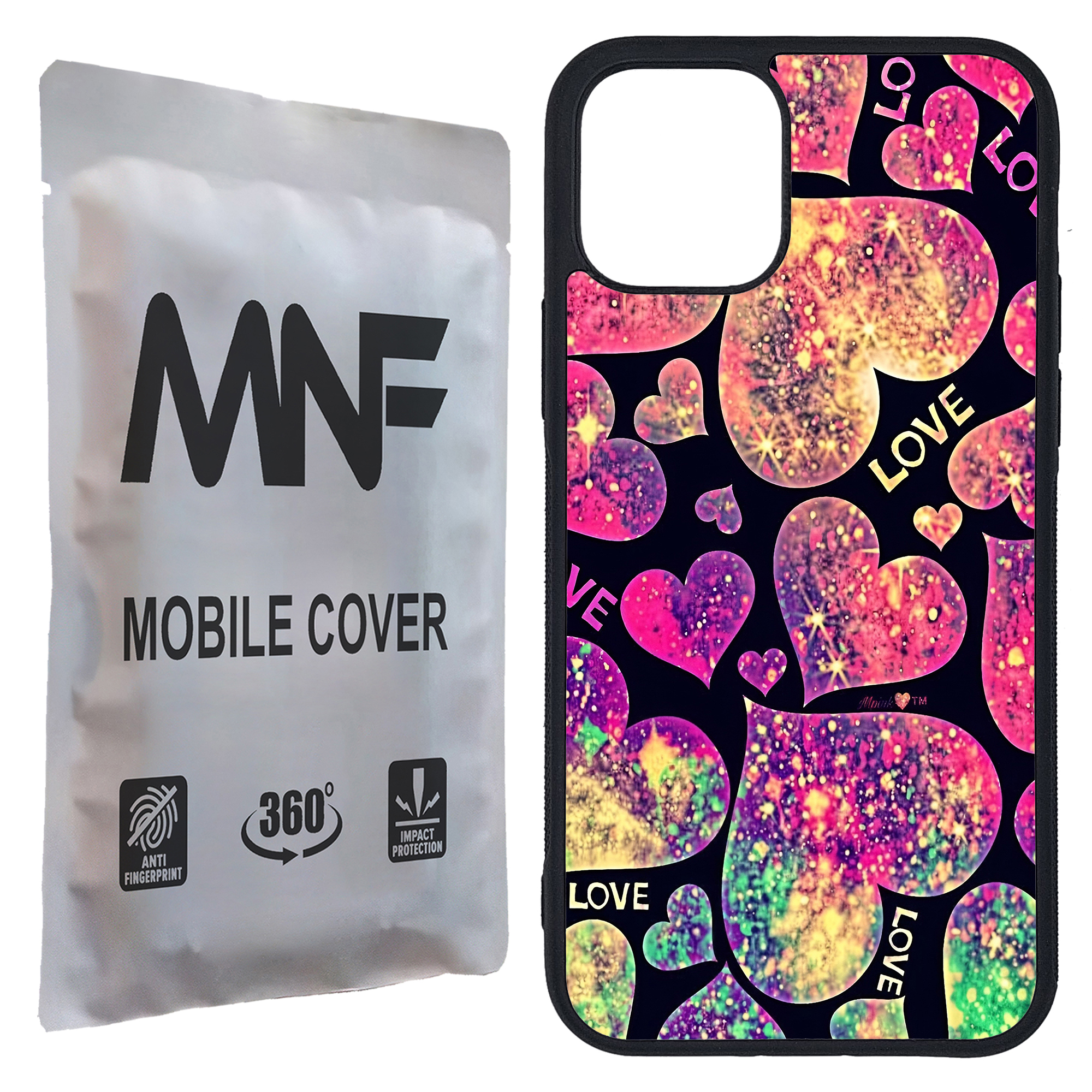 کاور ام ان اف طرح قلبی LOVE کد P-011 مناسب برای گوشی موبایل اپل iPhone 11 Pro 