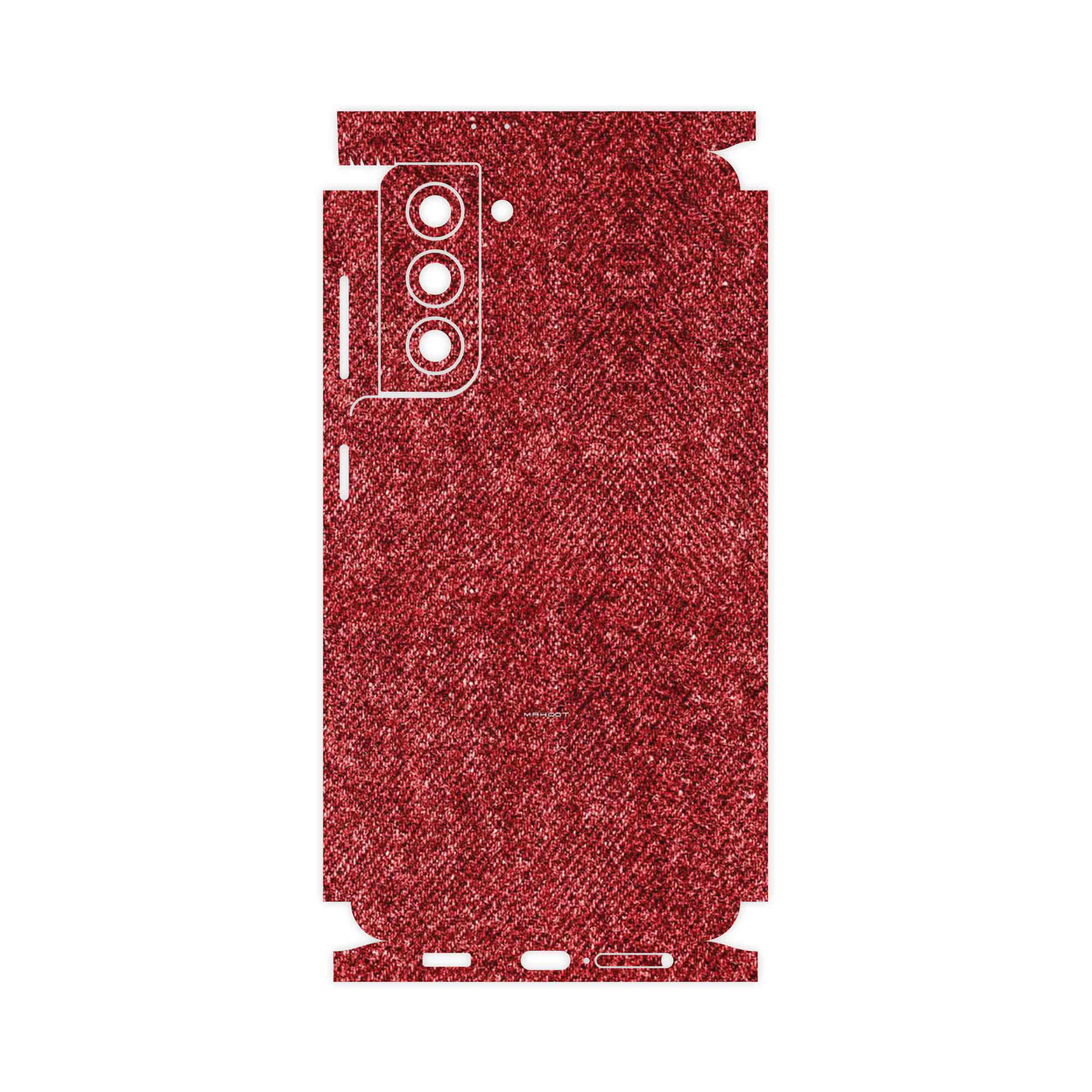 برچسب پوششی ماهوت مدل Fabric Texture 4-FullSkin مناسب برای گوشی موبایل سامسونگ Galaxy S21 5G