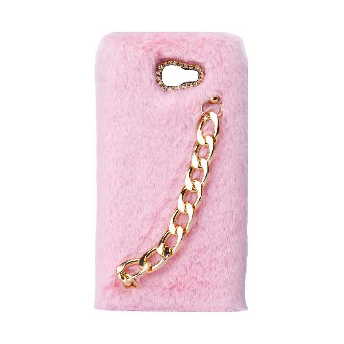 کاور طرح دخترانه دستبندی مدل خزدار پشمالو زنجیردار مناسب برای گوشی سامسونگ Galaxy A5 2017 / A520