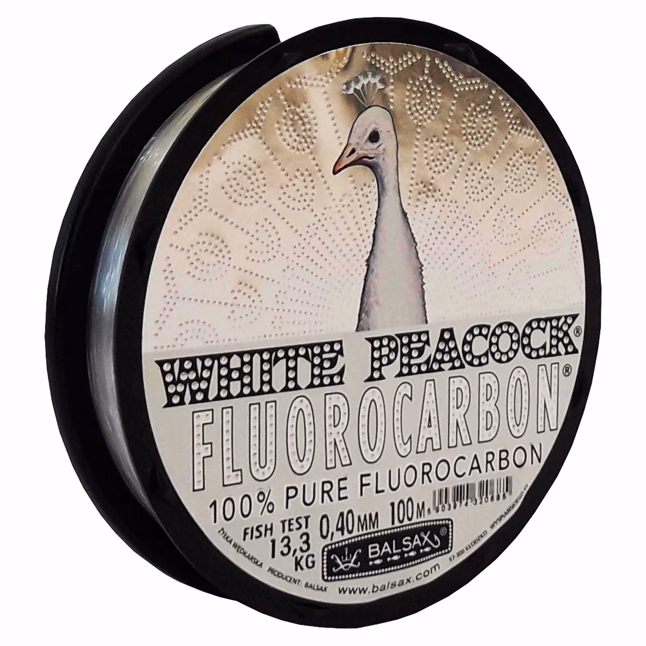 نخ ماهیگیری فلورکربن بالساکس White Peacock سایز 0.40 شفاف100متری