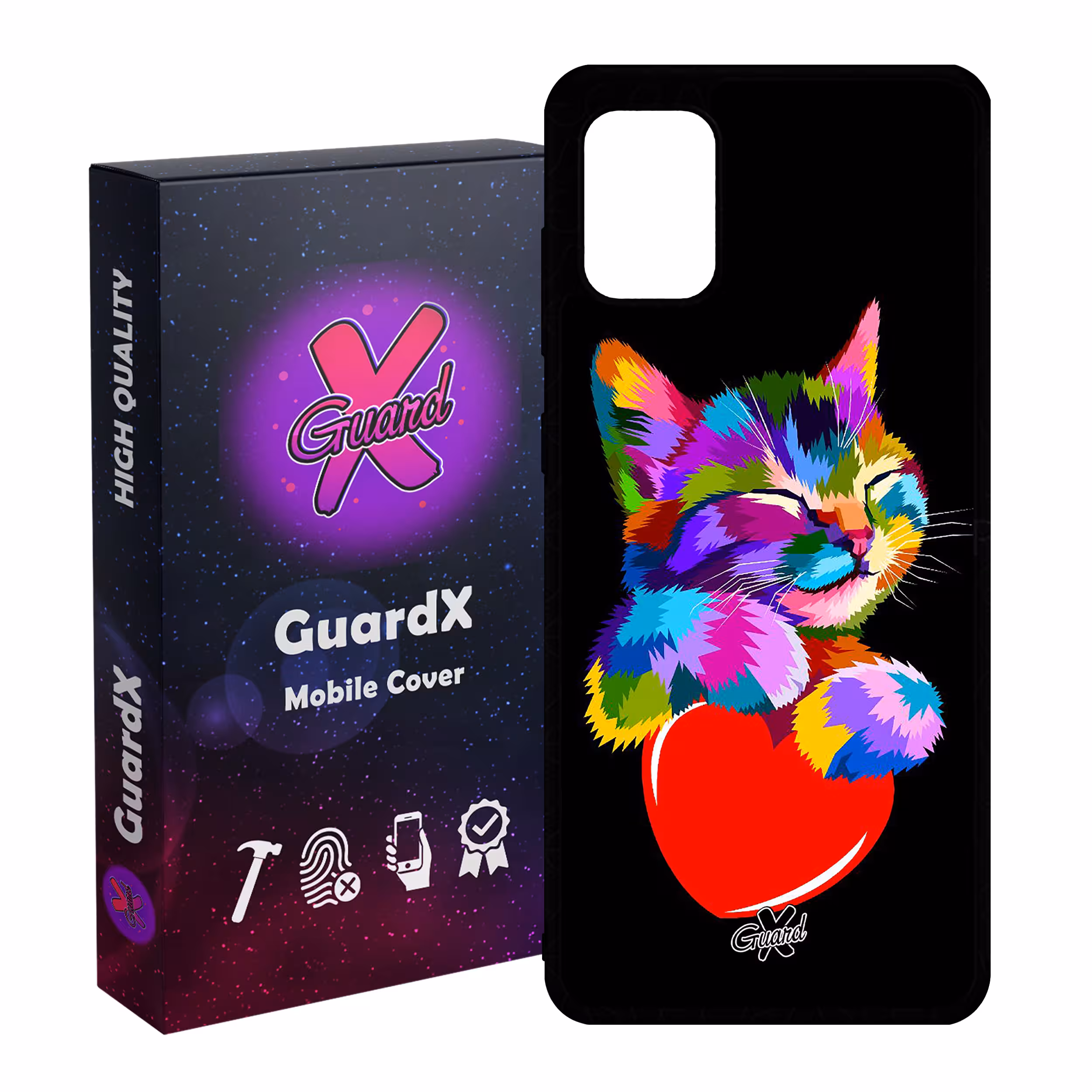 کاور گارد ایکس طرح گربه مدل Glass10269 مناسب برای گوشی موبایل سامسونگ Galaxy A31