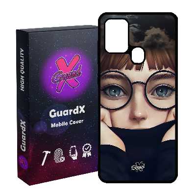 کاور گارد ایکس طرح Girl مدل Glass10040 مناسب برای گوشی موبایل سامسونگ Galaxy A21s