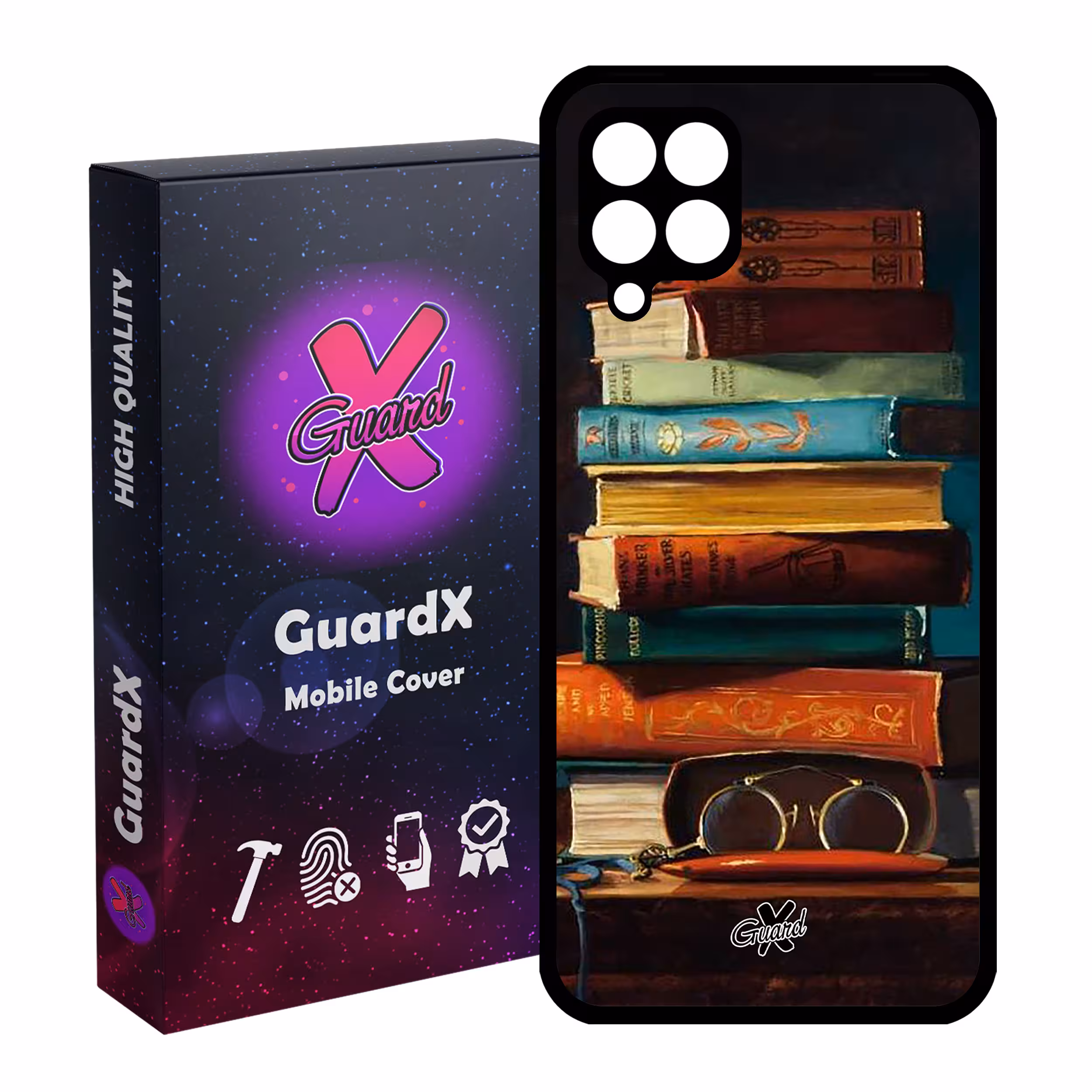 کاور گارد ایکس طرح کتاب مدل Glass10299 مناسب برای گوشی موبایل سامسونگ Galaxy A22 4G