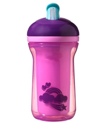 قمقمه نی دار دوجداره 300میل تامی تیپ Tommee Tippee