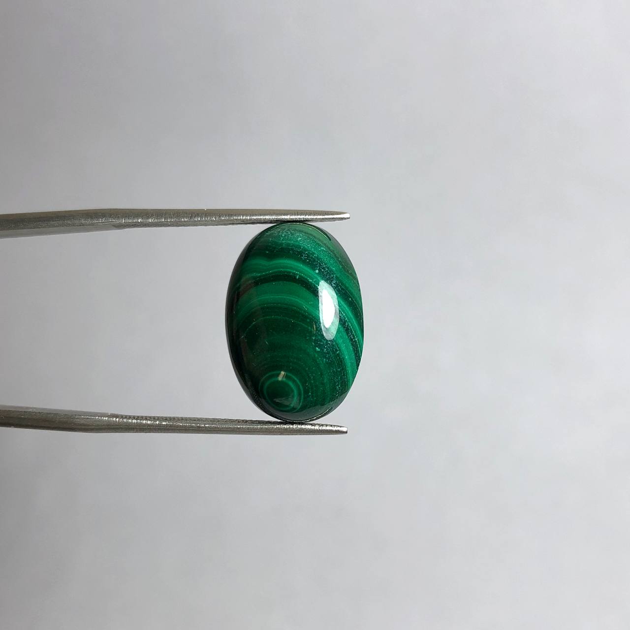 سنگ مالاکیت طبیعی بیضی کنگو 240539