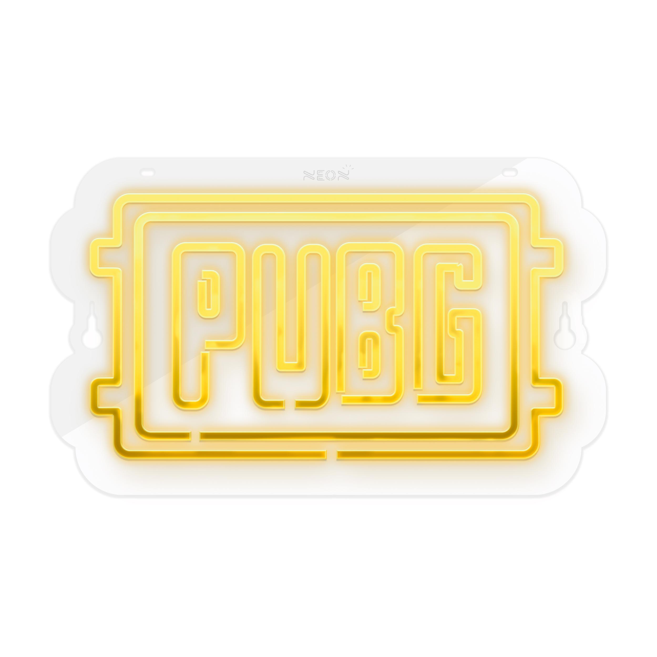 چراغ دیواری نئون دیزاین طرح Pubg-Logo-GL_YL