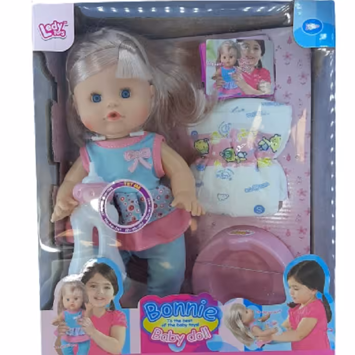 عروسک خارجی baby bonnie لباس آبی