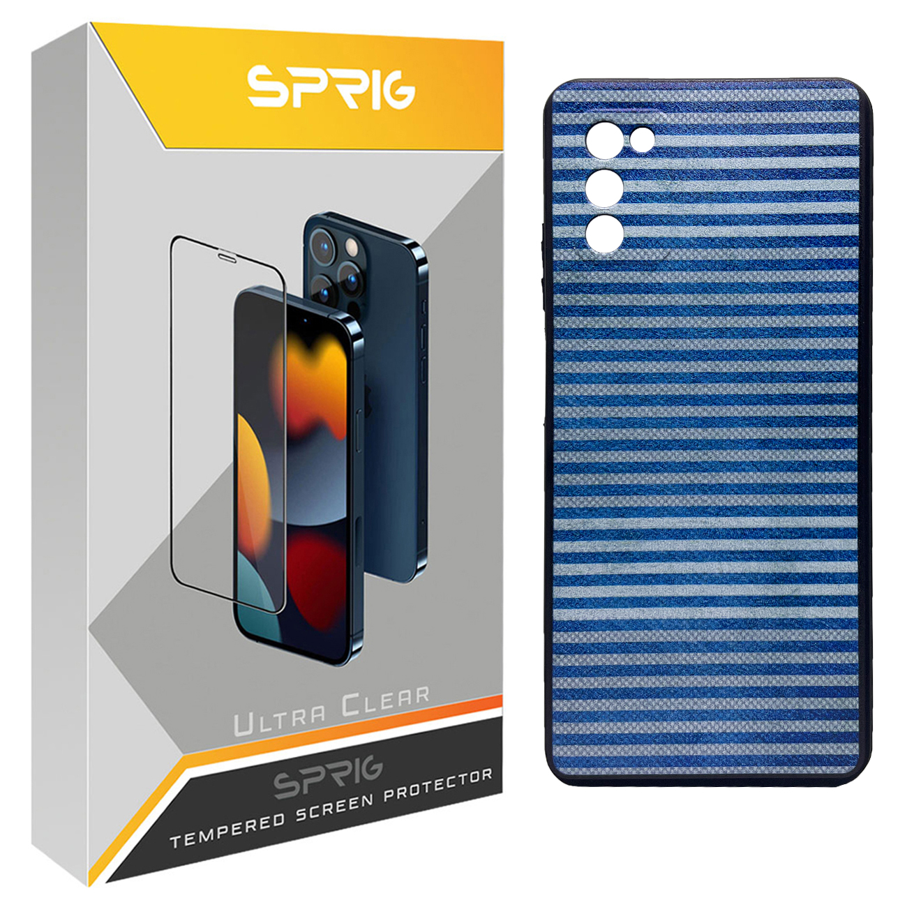   کاور اسپریگ طرح Blue Lines مدل SPCVR مناسب برای گوشی موبایل سامسونگ Galaxy A03s