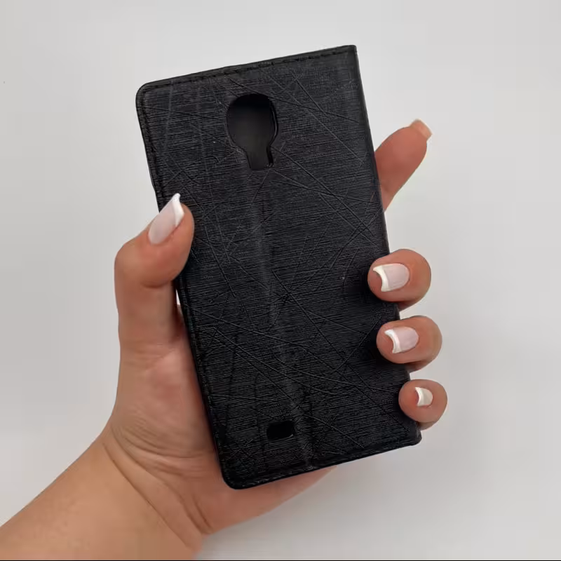 کیف گوشی کلاسوری Galaxy S4 سامسونگ اورجینال چرمی مشکی کد 14888