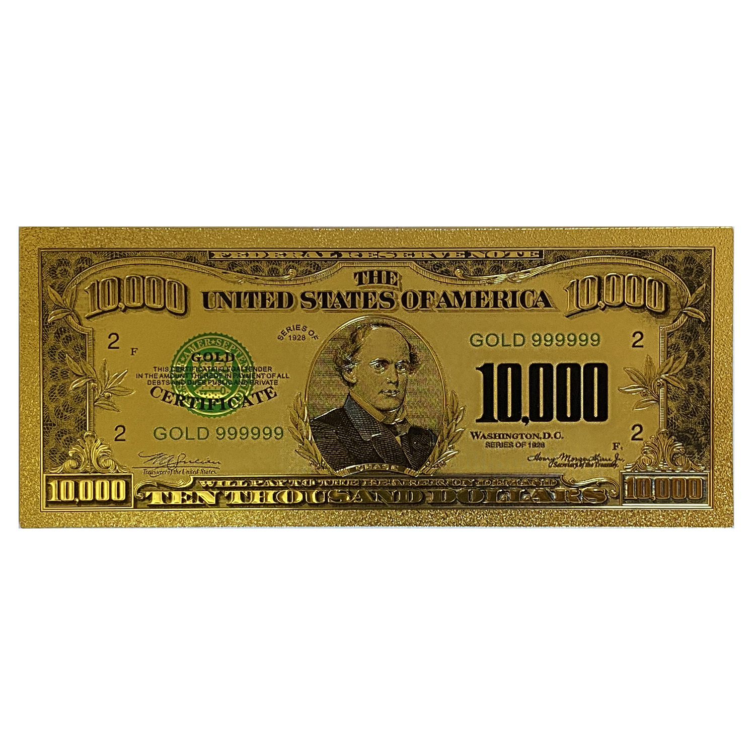 اسکناس تزیینی طرح 10 هزار دلاری