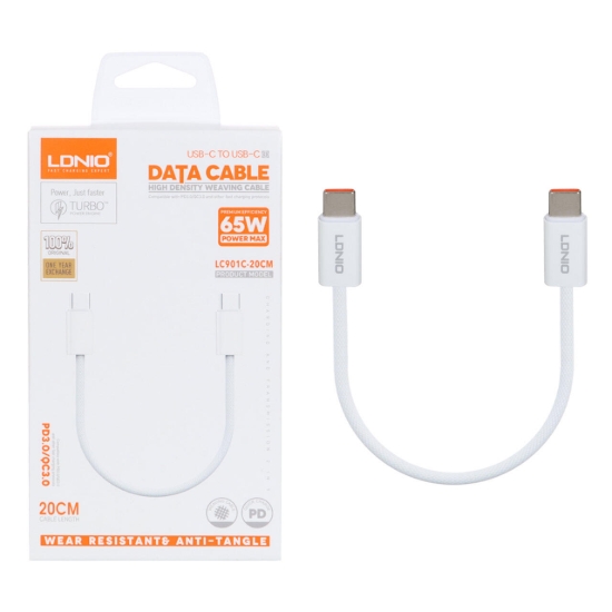 کابل تبدیل USB-C به USB-C الدینیو مدل LC901C طول 1 متر