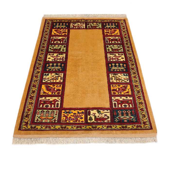 فرش دستبافت طرح قشقایی کد 146 برند فرش رضا ترکمنی