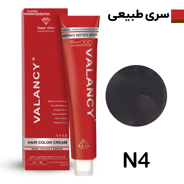 والانسی رنگ موطبیعی شمارهN4