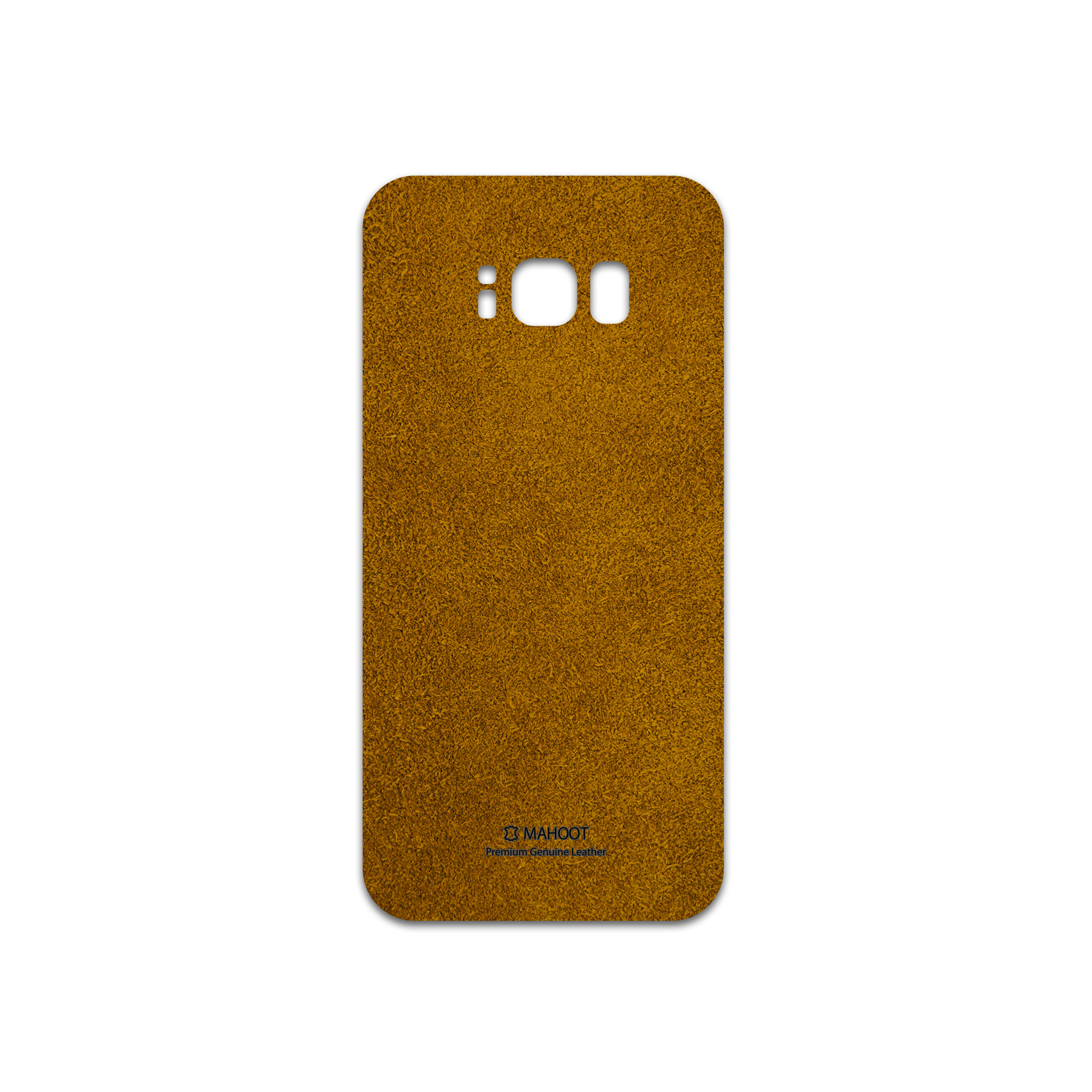 برچسب پوششی ماهوت مدل Brown-Chamois-Leather مناسب برای گوشی موبایل سامسونگ Galaxy S8