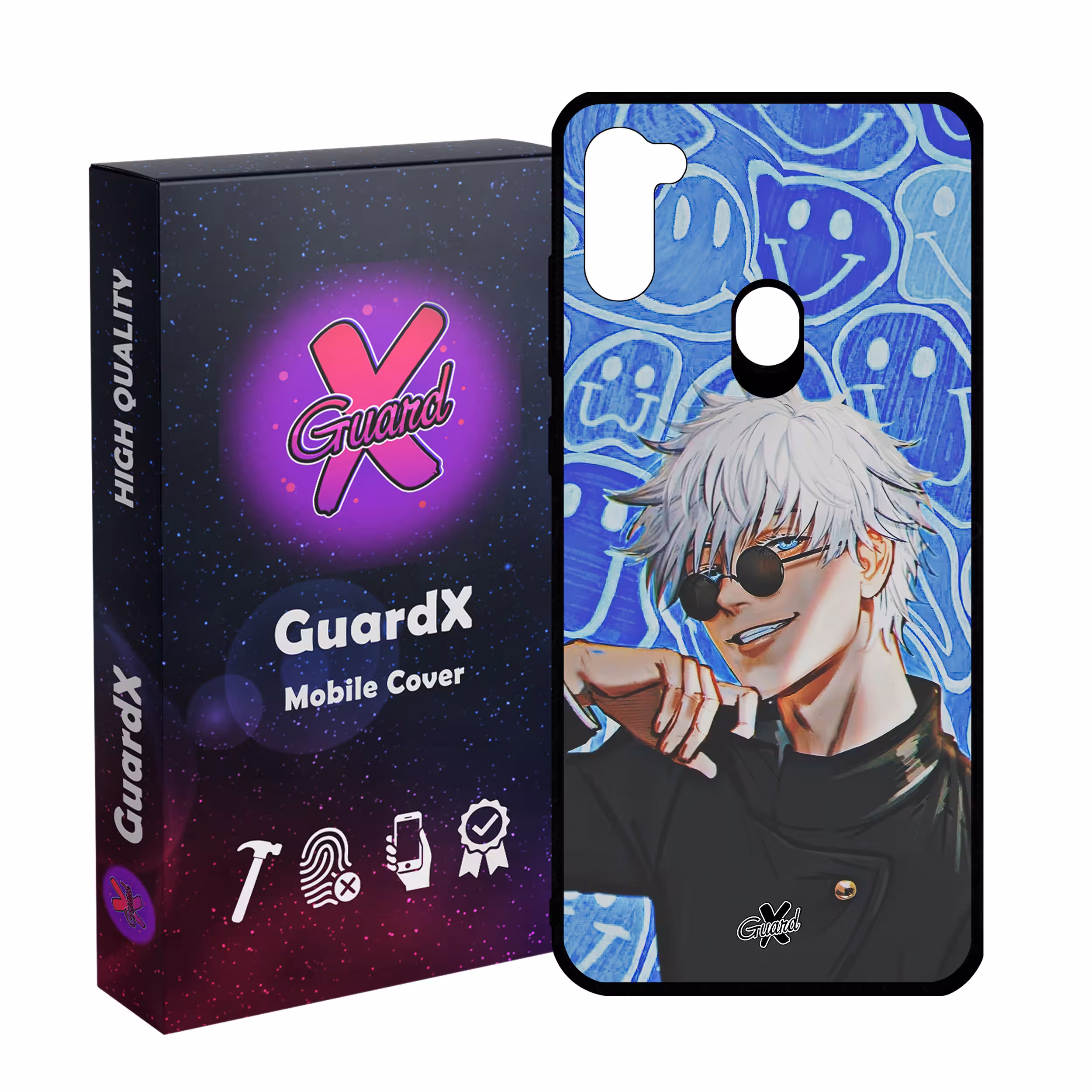 کاور گارد ایکس طرح ساتورو گوجو انیمه مدل Glass10552 مناسب برای گوشی موبایل سامسونگ Galaxy A11/M11