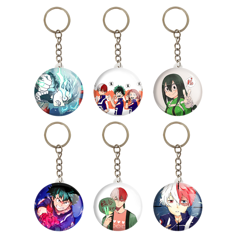 جاکلیدی خندالو مدل انیمه آکادمی قهرمان من کد 847B مجموعه 6 عددی