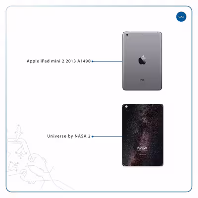 برچسب پوششی ماهوت مدل Universe-by-NASA-2 مناسب برای تبلت اپل iPad mini 2 2013 A1490